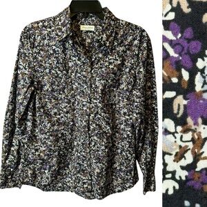 Marc O’Polo Stockholm Purple Floral Button Up Shirt 34